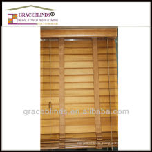 UV coating solid wood slats ladder string cord tilter high profile metal headrail window shade basswood venetian blind